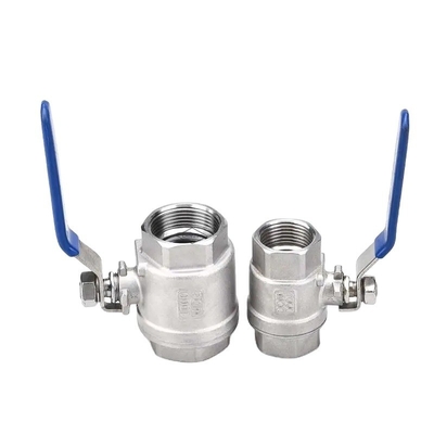 2pc 2-Weg-Ballventil aus 304 316 Edelstahl für industrielle Anwendungen und Hydraulik