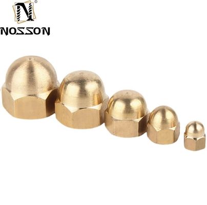 ISO-Standard Kohlenstoffstahl Messing Acorn Nuts M3 M4 M5 M6 M8 M10 M12-M20 Metrische Cap Nuts für das imperiale Messsystem
