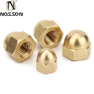 ISO-Standard Kohlenstoffstahl Messing Acorn Nuts M3 M4 M5 M6 M8 M10 M12-M20 Metrische Cap Nuts für das imperiale Messsystem