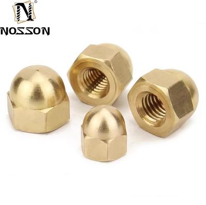ISO-Standard Kohlenstoffstahl Messing Acorn Nuts M3 M4 M5 M6 M8 M10 M12-M20 Metrische Cap Nuts für das imperiale Messsystem