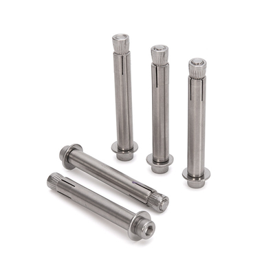 Helle Oberfläche SS304 Hexagon eingebaute Expansionsschraube für Betonverankerung Langlebigkeit TiCN-Beschichtung