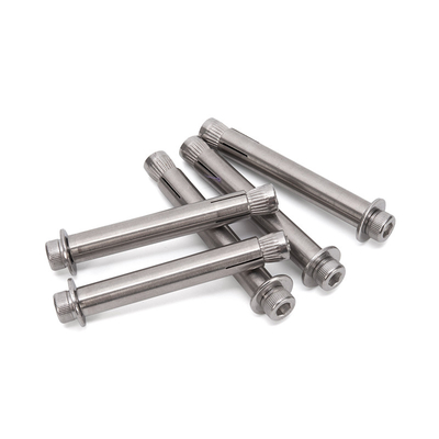 Helle Oberfläche SS304 Hexagon eingebaute Expansionsschraube für Betonverankerung Langlebigkeit TiCN-Beschichtung