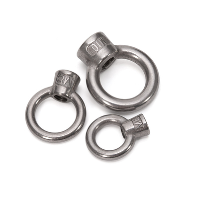 Edelstahl 304 geschmiedet, Ringförmig, Augennuss, Polnisch galvanisiert, M8 M27, Hebegrößen M10 M12 M14 M16 M18 M20 M24 M27 A2-70