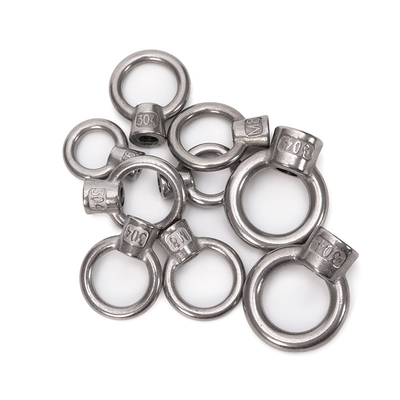 Edelstahl 304 geschmiedet, Ringförmig, Augennuss, Polnisch galvanisiert, M8 M27, Hebegrößen M10 M12 M14 M16 M18 M20 M24 M27 A2-70