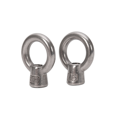 Edelstahl 304 geschmiedet, Ringförmig, Augennuss, Polnisch galvanisiert, M8 M27, Hebegrößen M10 M12 M14 M16 M18 M20 M24 M27 A2-70