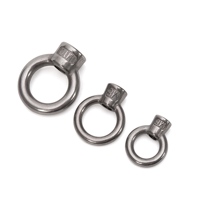 Edelstahl 304 geschmiedet, Ringförmig, Augennuss, Polnisch galvanisiert, M8 M27, Hebegrößen M10 M12 M14 M16 M18 M20 M24 M27 A2-70