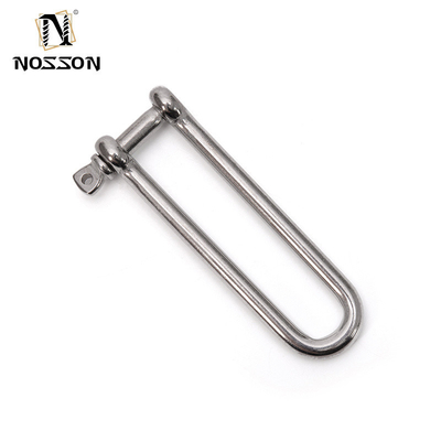 Hochpolierte Oberfläche aus Edelstahl Long Dee Shackle für das metrische Messsystem in Rigging Hardware