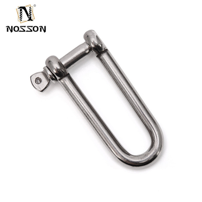 Hochpolierte Oberfläche aus Edelstahl Long Dee Shackle für das metrische Messsystem in Rigging Hardware