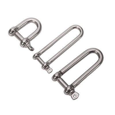 Präzisionsgusstechnik Edelstahl Langtyp Lifting Dee Schraubspin Ss304 oder Ss316 D Schlinge mit Bogendesign