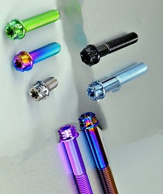 JIS Standard ZINK Finish Langlebig M6 * 40mm Titanlegierung Torx Kopf Schrauben Schraube für Motor Vorderrad Hub Roller