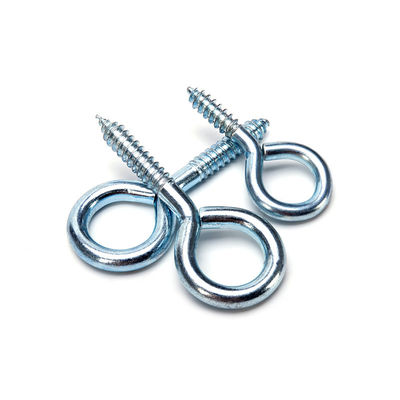 ANSI Standard M3M4M5 INCH Messsystem Edelstahl selbstschraubende Schraube Schaf Auge Haken mit verzinkter Oberfläche
