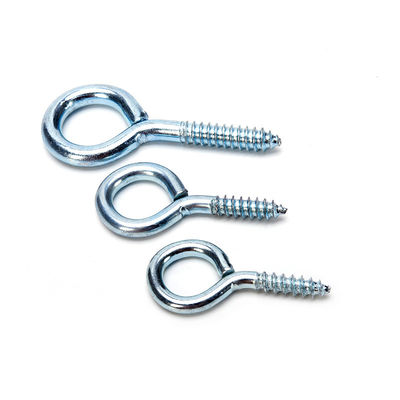 ANSI Standard M3M4M5 INCH Messsystem Edelstahl selbstschraubende Schraube Schaf Auge Haken mit verzinkter Oberfläche