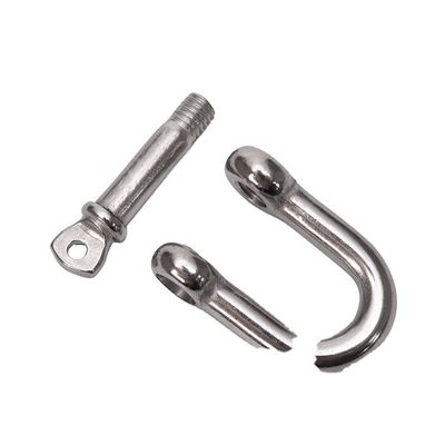 Polierte Silber-D-Gürtel für schwere Anwendungen aus Edelstahl 304/316 M4-M16 mit Finish- und Schraubkragen-Pin