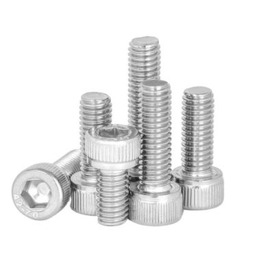 Dauerhafte Zinkplatte 6-32 8-32 Edelstahlkappenkopf Hexagon Socket ANSI/ASMEB18.3 Maschinenschrauben mit Knurlen