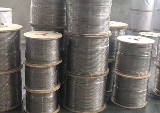 Kabelgreifer AISI SUS 304 316 Edelstahldrahtseil 1mm 1.5mm 2mm 3mm 4mm 5mm 6mm 7mm 8mm 9mm 10mm angepasste Farbe