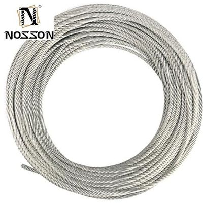 Kabelgreifer AISI SUS 304 316 Edelstahldrahtseil 1mm 1.5mm 2mm 3mm 4mm 5mm 6mm 7mm 8mm 9mm 10mm angepasste Farbe