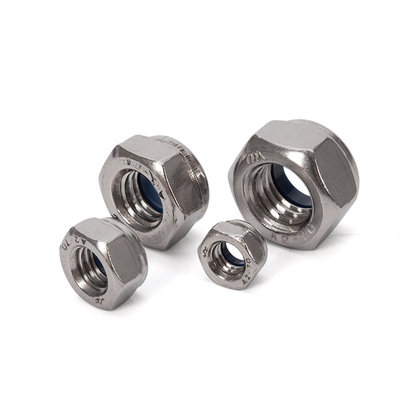 Gesundheitswesen Metrik M5 5/16 Selbstverschließung Hexagon DIN985 Edelstahl 304/316 Nylon Einfügungsverschlussmutter für die Schwerindustrie