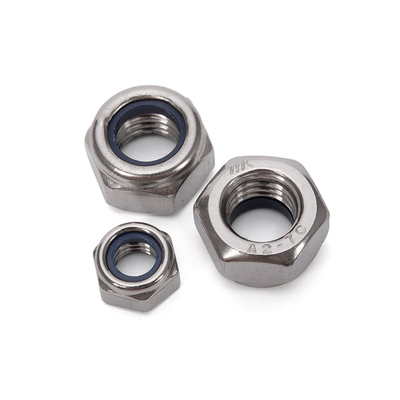 Gesundheitswesen Metrik M5 5/16 Selbstverschließung Hexagon DIN985 Edelstahl 304/316 Nylon Einfügungsverschlussmutter für die Schwerindustrie