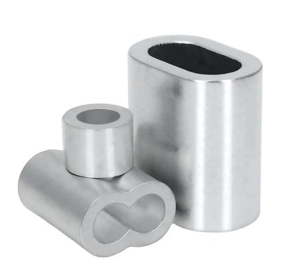 M6 1,6-5,5 mm See Handelslangleine Einzel-Doppel-Salzwasser-Crimping Aluminium-Fischerei-Crimps Hülle mit GB Standard Salzwasser