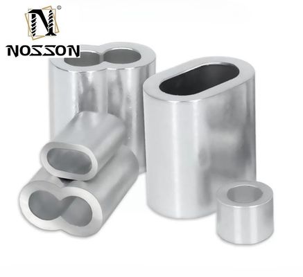 M6 1,6-5,5 mm See Handelslangleine Einzel-Doppel-Salzwasser-Crimping Aluminium-Fischerei-Crimps Hülle mit GB Standard Salzwasser