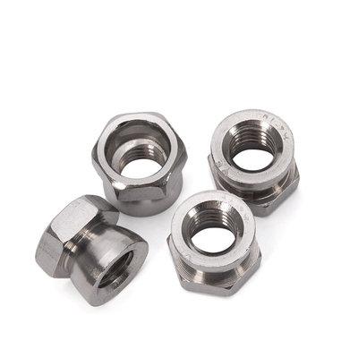 Imperial Measurement System M6 M8 Edelstahl Hexagonaler Diebstahlschutz-Schutzgittermutter mit Chromveredelung