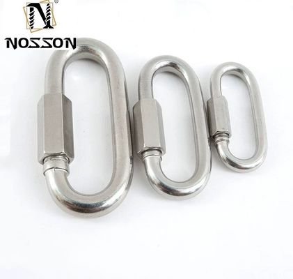 Industrie-Maschine Metallmaterial 3 mm bis 12 mm Edelstahl Schnellverbindung Kette Verbindungsverbindung mit Zinkbeschichtung