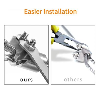 Maßgeschneiderte Unterstützung für die Schwerindustrie Rigging JIS Standard Doppelrohr Klemmen Galvanisierte formbare Drahtseil Kabel Clip