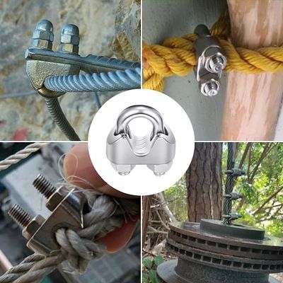 Maßgeschneiderte Unterstützung für die Schwerindustrie Rigging JIS Standard Doppelrohr Klemmen Galvanisierte formbare Drahtseil Kabel Clip