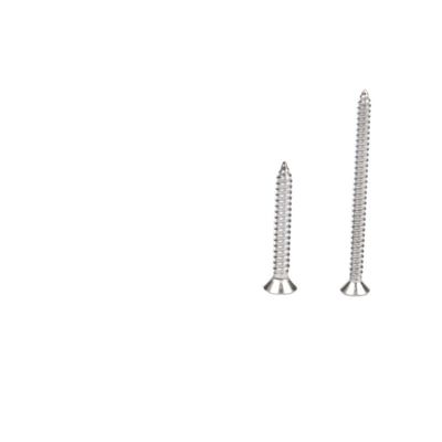 Selbstklemmen CSK Flachkopf Chipboard Holzschraube 304 316 Edelstahl für Kunststoffmetall in INCH Messsystem