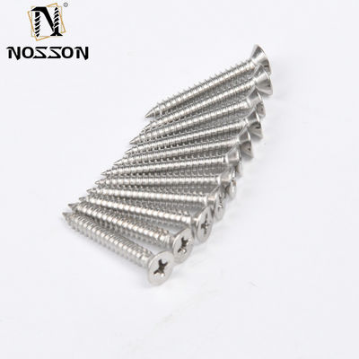 Selbstklemmen CSK Flachkopf Chipboard Holzschraube 304 316 Edelstahl für Kunststoffmetall in INCH Messsystem