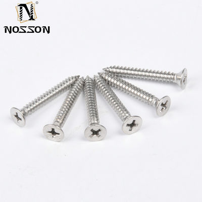 Selbstklemmen CSK Flachkopf Chipboard Holzschraube 304 316 Edelstahl für Kunststoffmetall in INCH Messsystem