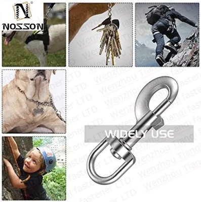 Bergbau Edelstahl SS304 SS316 A2 A4 Oval Ring Hund Leine Seil Rund Auge Drehknopf Haken Schwerindustrie Wesentliches Zubehör
