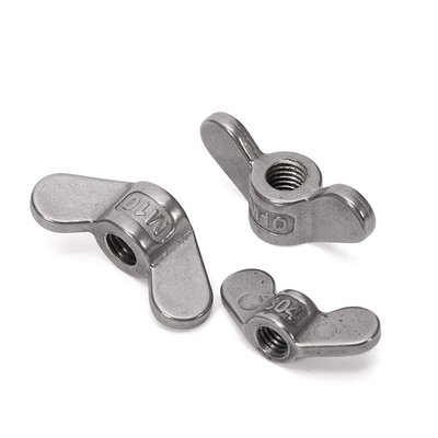 DIN Standard Hochpräzisionskaltgeformte M3 Schmetterlingsnüsse Stahlmaterial Galvanisiertes Zinkplattiert für metrisches Messsystem