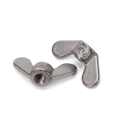 DIN Standard Hochpräzisionskaltgeformte M3 Schmetterlingsnüsse Stahlmaterial Galvanisiertes Zinkplattiert für metrisches Messsystem