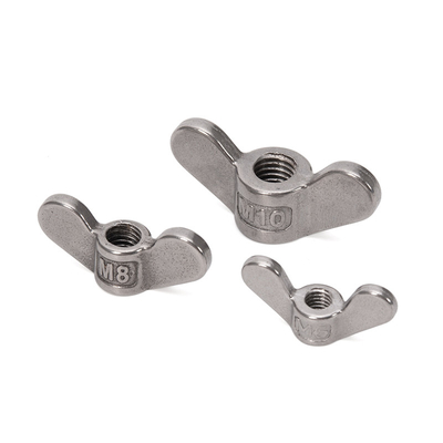 DIN Standard Hochpräzisionskaltgeformte M3 Schmetterlingsnüsse Stahlmaterial Galvanisiertes Zinkplattiert für metrisches Messsystem