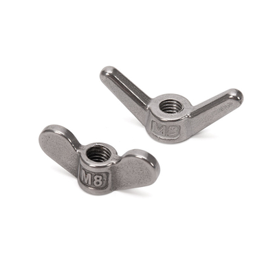 DIN Standard Hochpräzisionskaltgeformte M3 Schmetterlingsnüsse Stahlmaterial Galvanisiertes Zinkplattiert für metrisches Messsystem