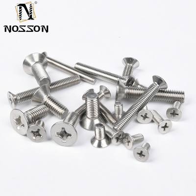 ZINKGESCHMICHT JIS-Standard für alle Größen DIN965 304 316 aus Edelstahl Flachkopf Kreuz eingegrabenen Bolzen Countersunk Kopf Phillips Maschinenschraub
