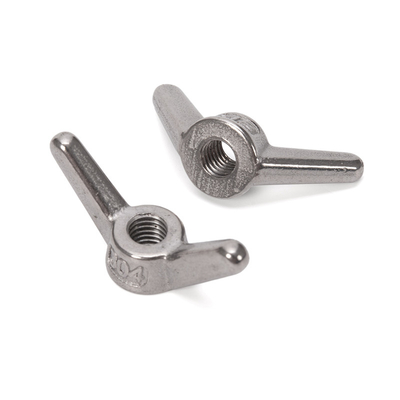 DIN Standard Hochpräzisionskaltgeformte M3 Schmetterlingsnüsse Stahlmaterial Galvanisiertes Zinkplattiert für metrisches Messsystem