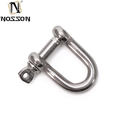 8 mm polierte Marine-D-Typ DIN82101 Schwerlast-Hardware-Fessel mit Halsspin für das Heben in Einzelhandelslösungen