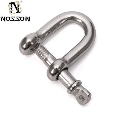 8 mm polierte Marine-D-Typ DIN82101 Schwerlast-Hardware-Fessel mit Halsspin für das Heben in Einzelhandelslösungen