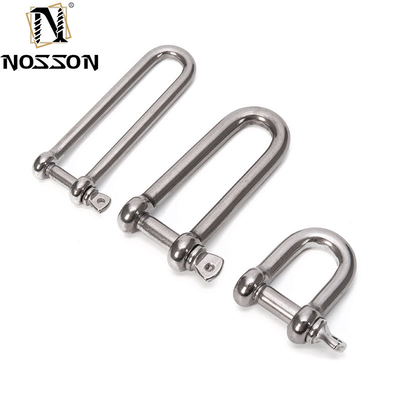 8 mm polierte Marine-D-Typ DIN82101 Schwerlast-Hardware-Fessel mit Halsspin für das Heben in Einzelhandelslösungen