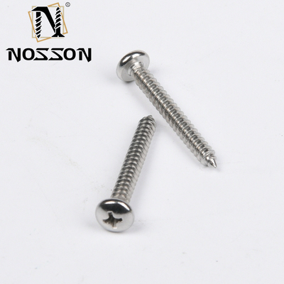 Metrische SS304 SS316 Edelstahl M2.5 JIS Phillips Flachkopf-Selbstschraubschrauber für Metall im JIS-Standard