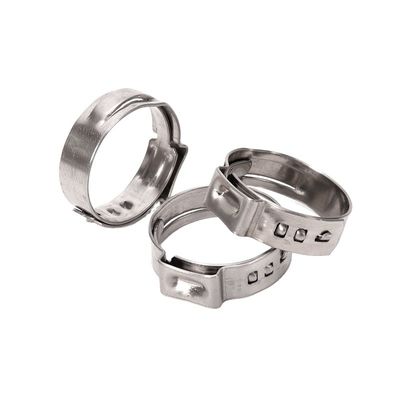 ANSI/ASME Standard-Edelstahlkragen-Einohrschlauchklemme für das metrische Messsystem in der Lebensmittel- und Getränkeindustrie