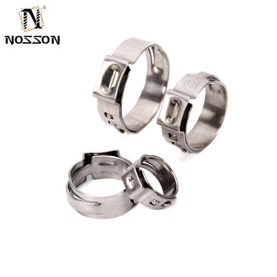 ANSI/ASME Standard-Edelstahlkragen-Einohrschlauchklemme für das metrische Messsystem in der Lebensmittel- und Getränkeindustrie