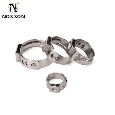 ANSI/ASME Standard-Edelstahlkragen-Einohrschlauchklemme für das metrische Messsystem in der Lebensmittel- und Getränkeindustrie