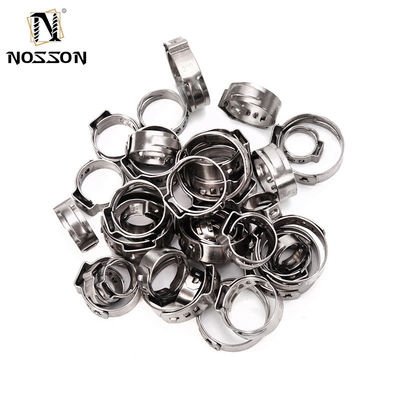 ANSI/ASME Standard-Edelstahlkragen-Einohrschlauchklemme für das metrische Messsystem in der Lebensmittel- und Getränkeindustrie