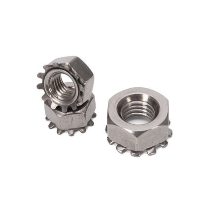 Metrisches Messsystem ZINKGELATET M6 M8 Edelstahl K-Nüsse mit ANSI/ASME-Standard und freien Spinnwaschmaschine