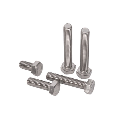 SS 304 316 Galvanisierter Stahl DIN931 DIN933 Halbstrang Hexkopfbolzen und -muttern M3 M4 M5 M6 M8 M10 M12 M14 M16 M20