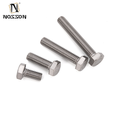 SS 304 316 Galvanisierter Stahl DIN931 DIN933 Halbstrang Hexkopfbolzen und -muttern M3 M4 M5 M6 M8 M10 M12 M14 M16 M20