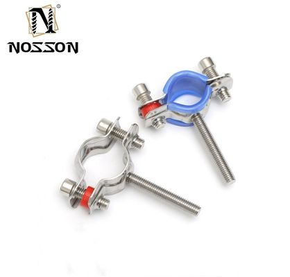 16-300mm angepasste Stütze Sanitärstahl 304 Rundrohr Klemm Rohrhalter für DIN Standard